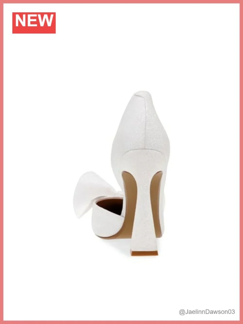 Betsey Johnson Bow Flare Heel Pointed Toe Pump